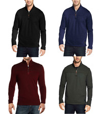G.H. Bass  Co. Men's Mountain Wash 1/4-Zip Fleece Pullover Sweater, Assorted