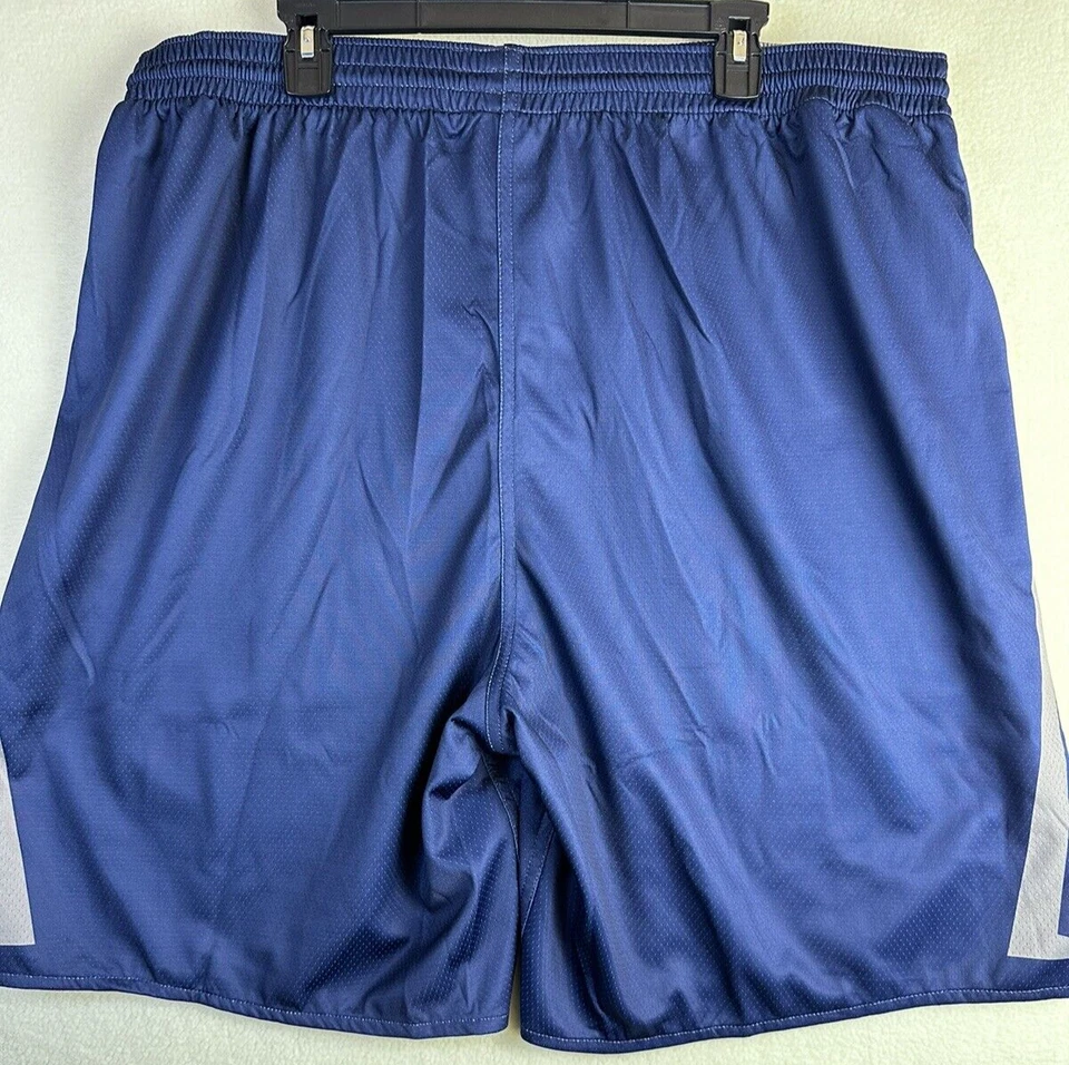 Pantalones Cortos Atléticos Alleson Para Hombre Talla 2XL Azul/Dorado Bulls Estampado Gráfico Foto 2 de 4