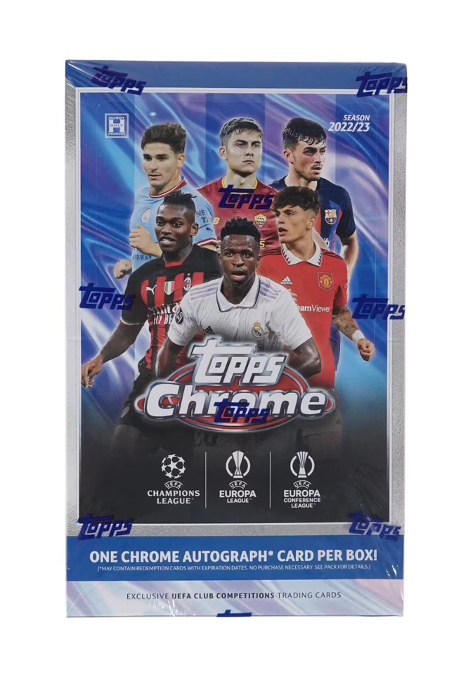 2022-23 Topps Chrome UEFA Club Competitions Soccer Hobby Box Factory Sealed - Image 2 of 2