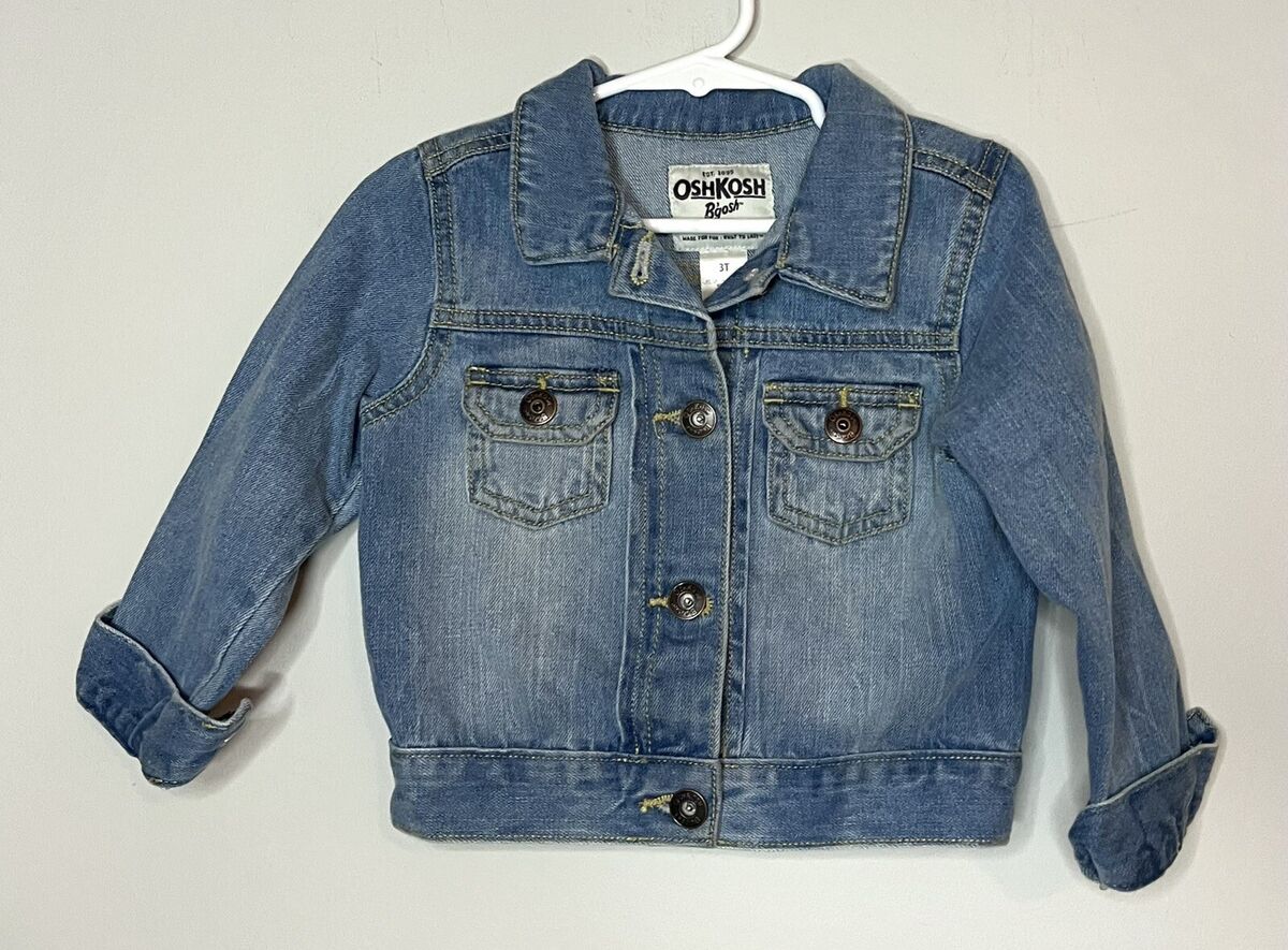 OshKosh B'gosh Vintage Toddler Unisex Denim Jean Jacket OshKosh B'gosh Vintage Toddler Unisex Denim Jean Jacket