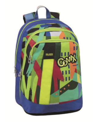 COMIX FLASH ZAINO SCUOLA ORGANIZZATO VERDE COMIX FLASH PRODOTTO