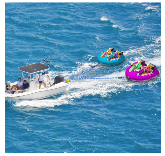 Wasserski Seil 4-Personen - Boot Tow Rope 119,69 Zoll Für Wassersport Tube Ski