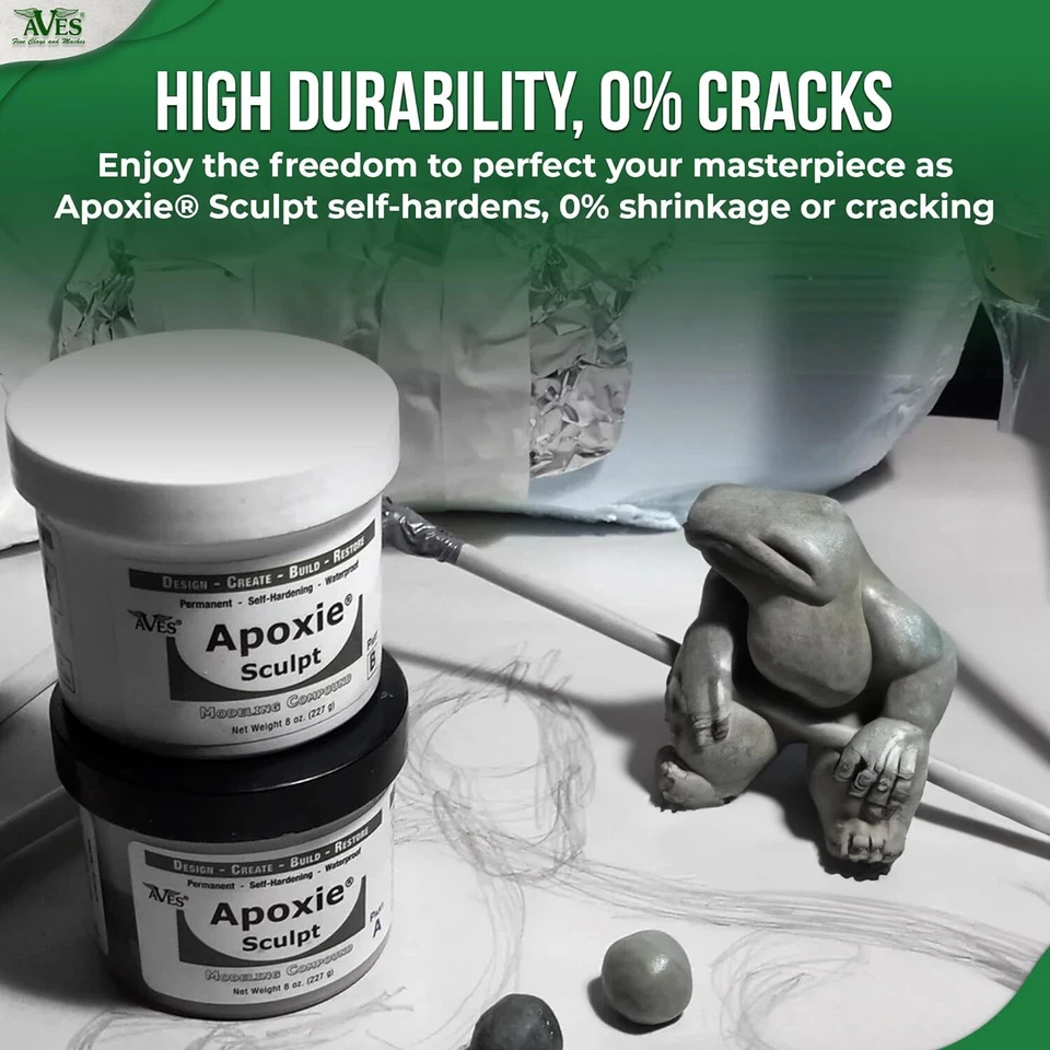 Aves Apoxie Sculpt 1 Lb - Air Dry Modeling Compound Self Hardening 1 Pound - Image 4 of 4