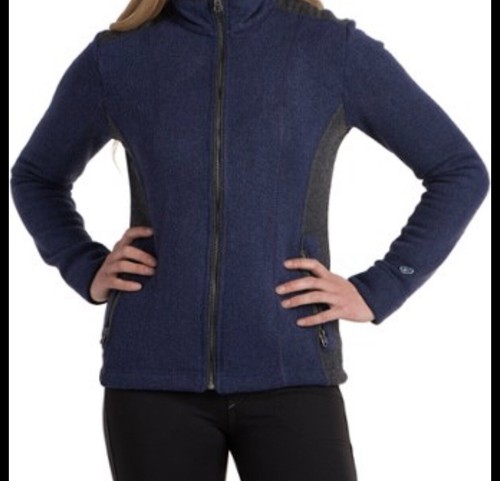 KUHL women M Alfpaca Fleece Zip JACKET 