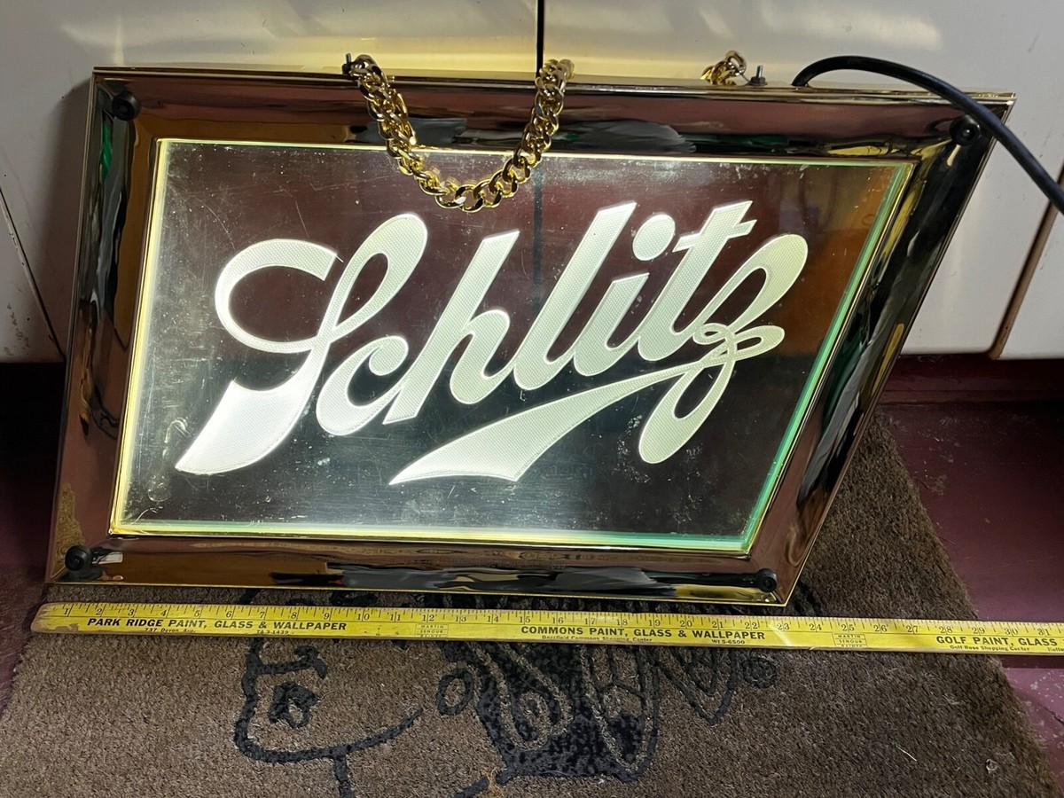 Vintage and Rare Schlitz Beer sign-large light up version of