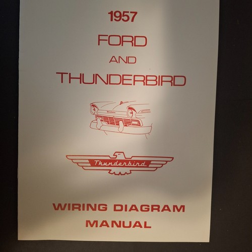 1957 Ford & Thunderbird Wiring Diagram Manual CA-5734 - Picture 3 of 6