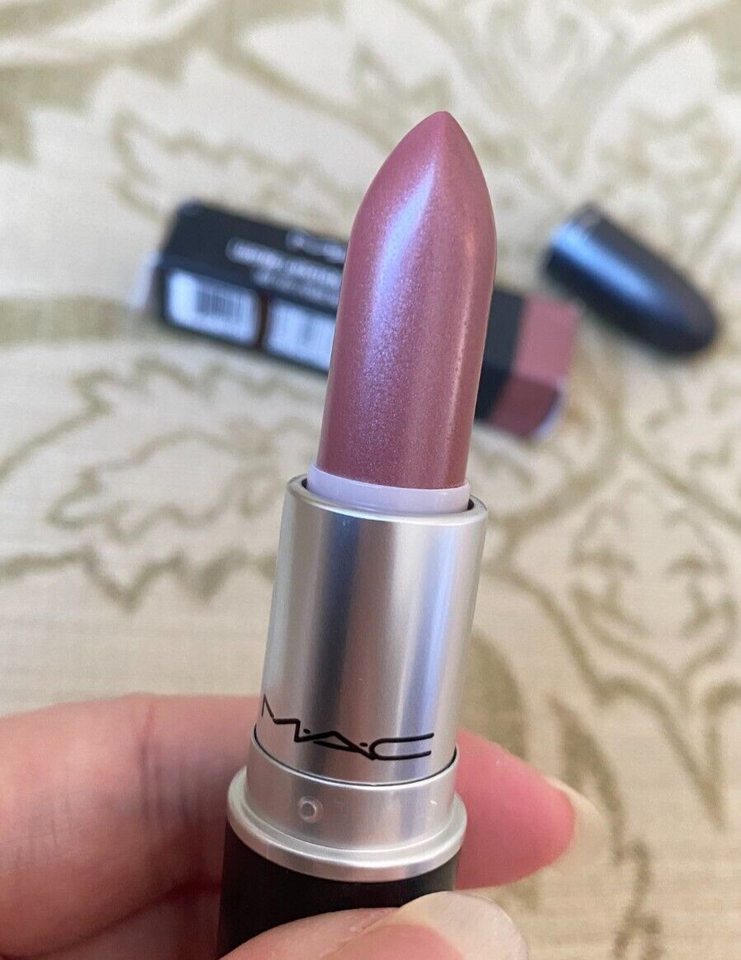 New MAC Lustre Lipstick Shade 513 MIDIMAUVE Full size 3 g/0.1 oz