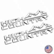 2x 19-21 OEM Cromo Tahoe Silverado High Country Guardabarros Letra Emblema Insignia