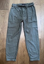 Sanctuary Standard Surplus Womens Green Jogger Pants Size 30 Tie Waist