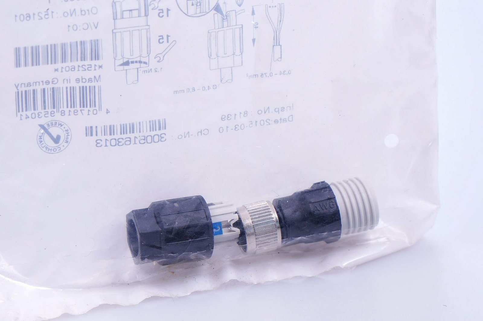 Phoenix Contact Sacc-Fs-4Qo-0,75-M Sco 1521601 Connector OVP, New