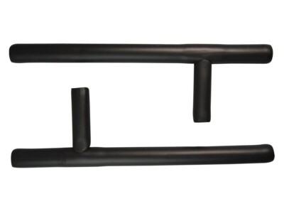 TEKKA BUDO Tonfa Schaumstoff (Paar), 50 cm schwarz, mit Schaumstoffpolsterung