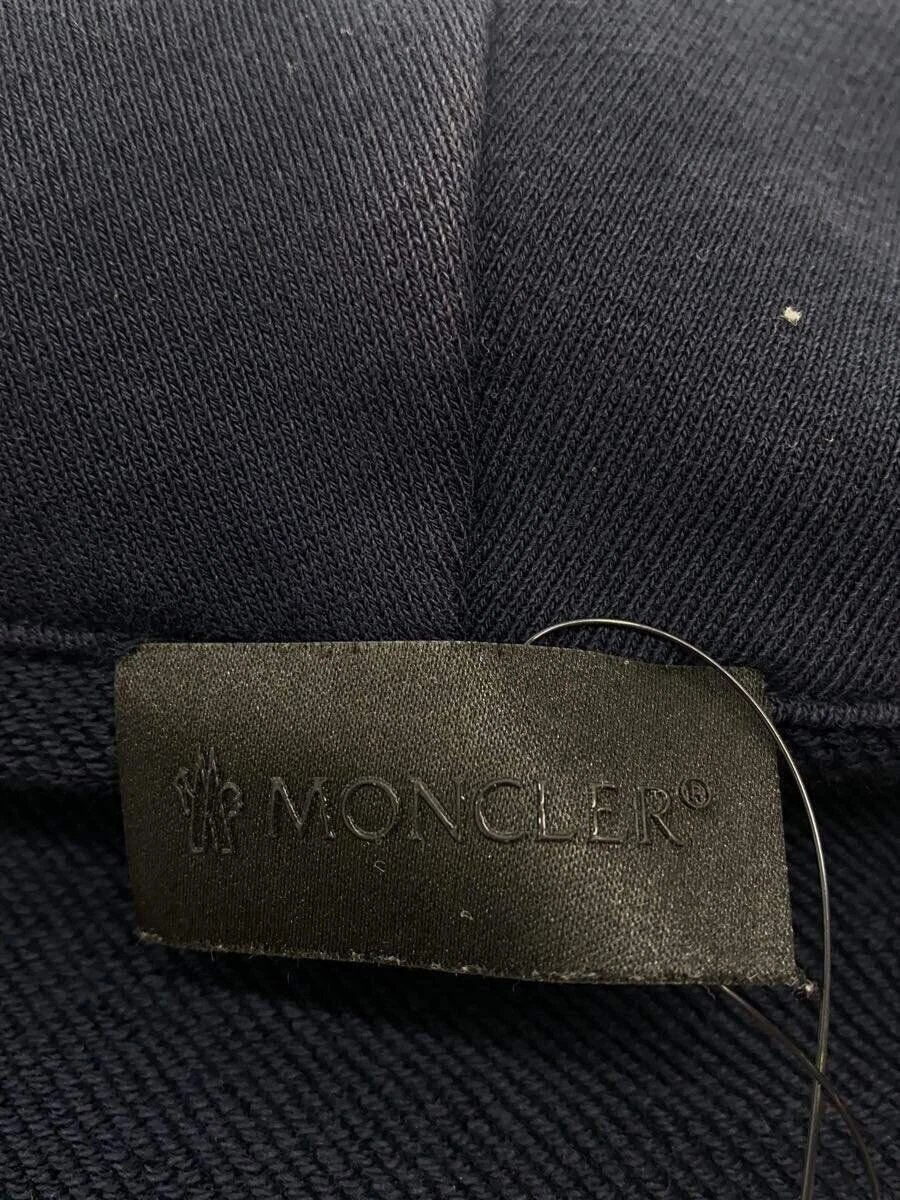 MONCLER MAGLIA CARDIGAN JERSEY FELPA CON CAPPUCCIO M COTONE NAVY F20918G75000 V8148 ZIP USATA