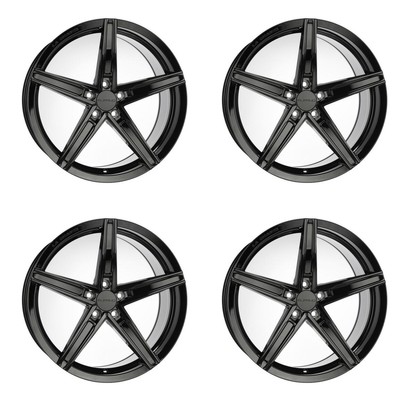Set of 4 20in Black Alloy Wheel Rims for Toyota Sienna, RF0R9Y7 5x114.3 5Lug