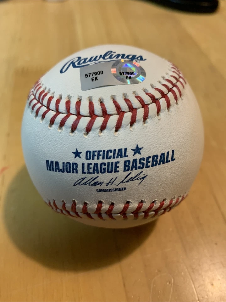 Pelota de béisbol autografiada por Todd Frazier METS REDS EK577900 Foto 2 de 3