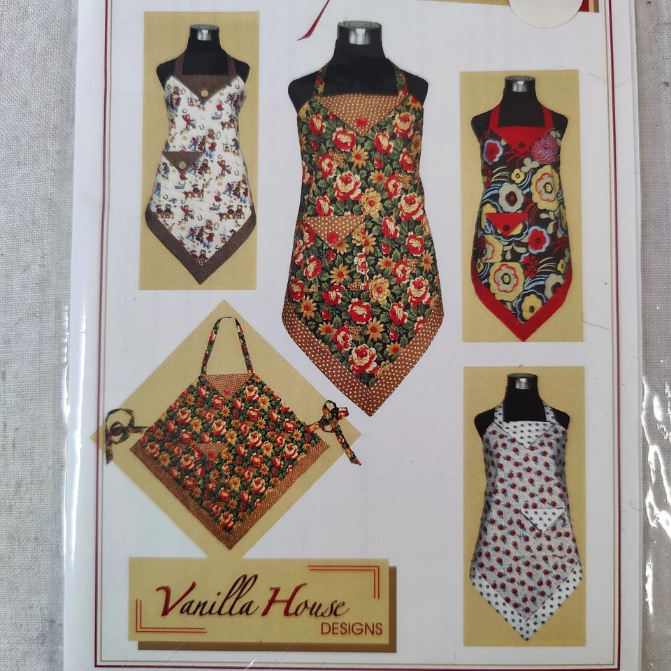 FOUR CORNERS APRON! Full or Half Sized Quilted Creative Clothing Project P132 - Image 2 of 4