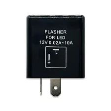 DAMA 2 Pin CF12 LED Flasher Relay for Turn Signal Light Hyper Flash | Pack of 1