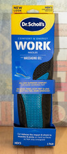 Dr Scholls Insoles WORK Massaging Gel Full Shoe Insole Men Sz 8-14 1 pair NEW