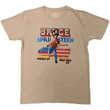 Bruce Springsteen 'Born In The USA 85' Sand T shirt - NEW OFFICIAL