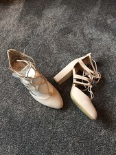 Ladies stone coloured size 7 lace up shoes by tReds - worn once