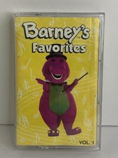 Barney's Favorites Vol 1 Cassette Tape Vtg 1993 Purple Dinosaur Childrens Songs