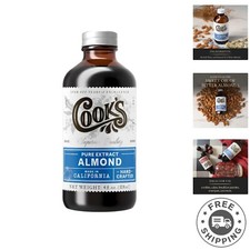 All-Natural Pure Almond Extract - 4 oz Allergen-Free Flavoring for Baking