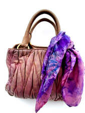 Miu Miu Purse Purple Gray Cameo Pink Nappa Leather Arcadie Vintage Crossbody Bag