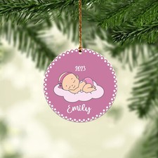 Baby's First Christmas, Baby shower Christmas Ornament, tree hanging Ornament