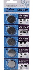 CR2032 x 5 Batteries Lithium 3V DL2032 BR2032 KL2032 Button Coin Battery