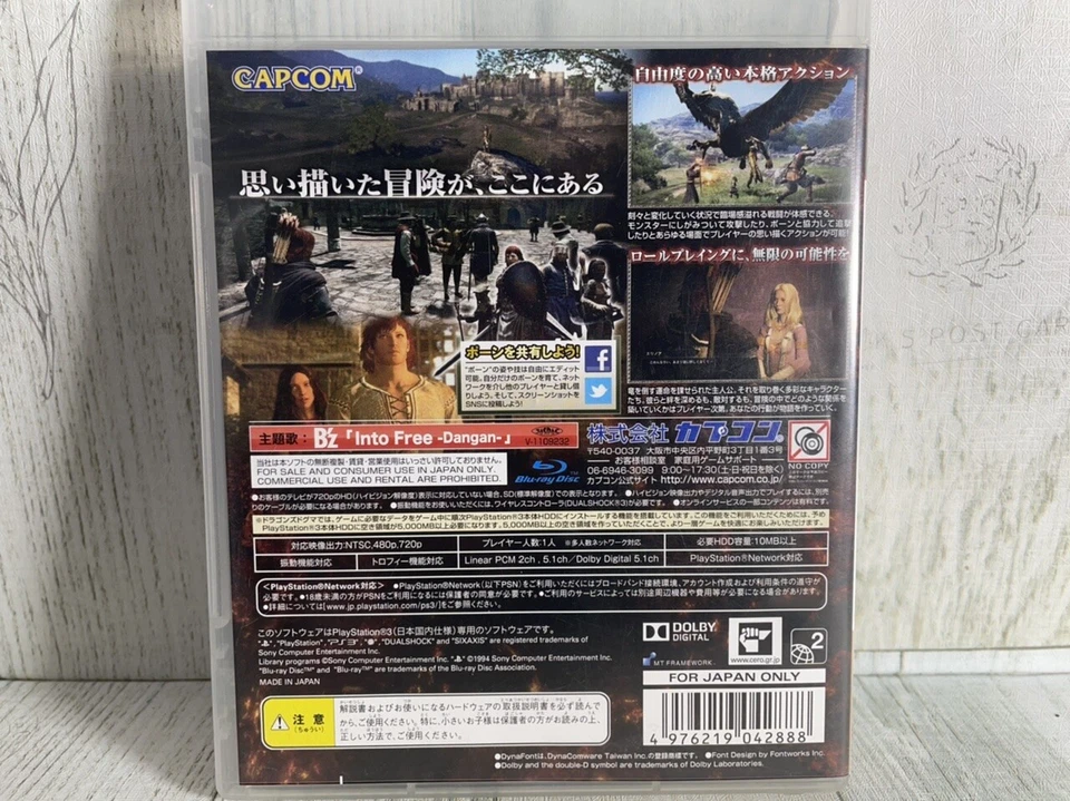 PS3 Dragon's Dogma Japanese Version - CAPCOM - Open-World Action RPG - USED - Image 3 of 4