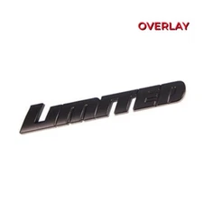 1* Matte Black Plastic Limited Blackout Emblem Overlay Fit Tacoma Tundra 4Runner