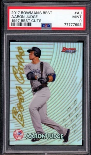 Aaron Judge Rookie Card 2017 Bowman's Best 1997 Best Cuts #AJ PSA 9