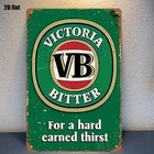 Victorian VB Bitter Beer Vintage Tin Metal Signs Home Décor 8x12