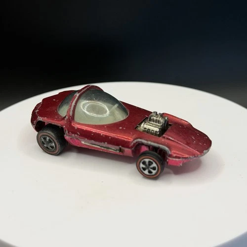 Vintage Hot Wheels Redline Silhouette Rose US Base - Mid Grade, Nice Filler