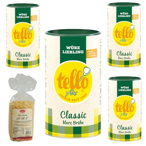 tellofix classic 4 x 900 g + free soup noodles (0.23 EUR/L)