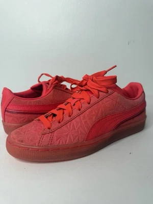 Puma Suede Triplex Mono Quake Mens Size 6C Paradise Pink Low Top Sneakers - Image 1 of 4