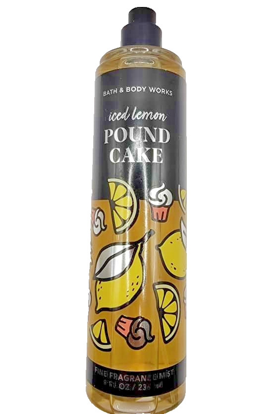 Bath & Body Works ICED LEMON POUND CAKE Fine Fragrance Body Mist Spray 8Oz