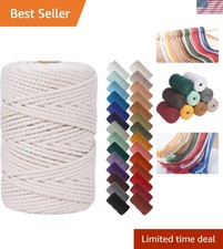 Twisted Natural Macrame Cord 4mm x 109Yards - Endless Crafting Possibilities