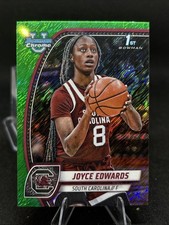 JOYCE EDWARDS 2024-25 Bowman Chrome U 1st Rookie GREEN SHIMMER South Carolina