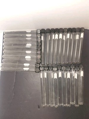 (30) CORNING PYREX 9826/Generic Glass Round Bottom Culture Tubes (bx53)