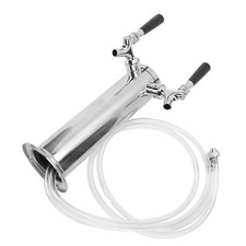 Dual Tap Beer Kegerator Tower Stainless Steel Draft Beer Tower Dispenser Kit For