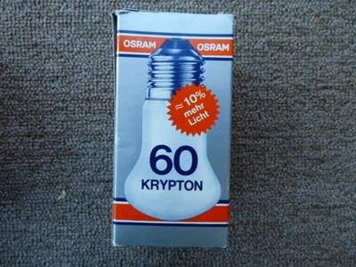 Osram Kryptonlampe E27, 60W, matt, Pilzlampe