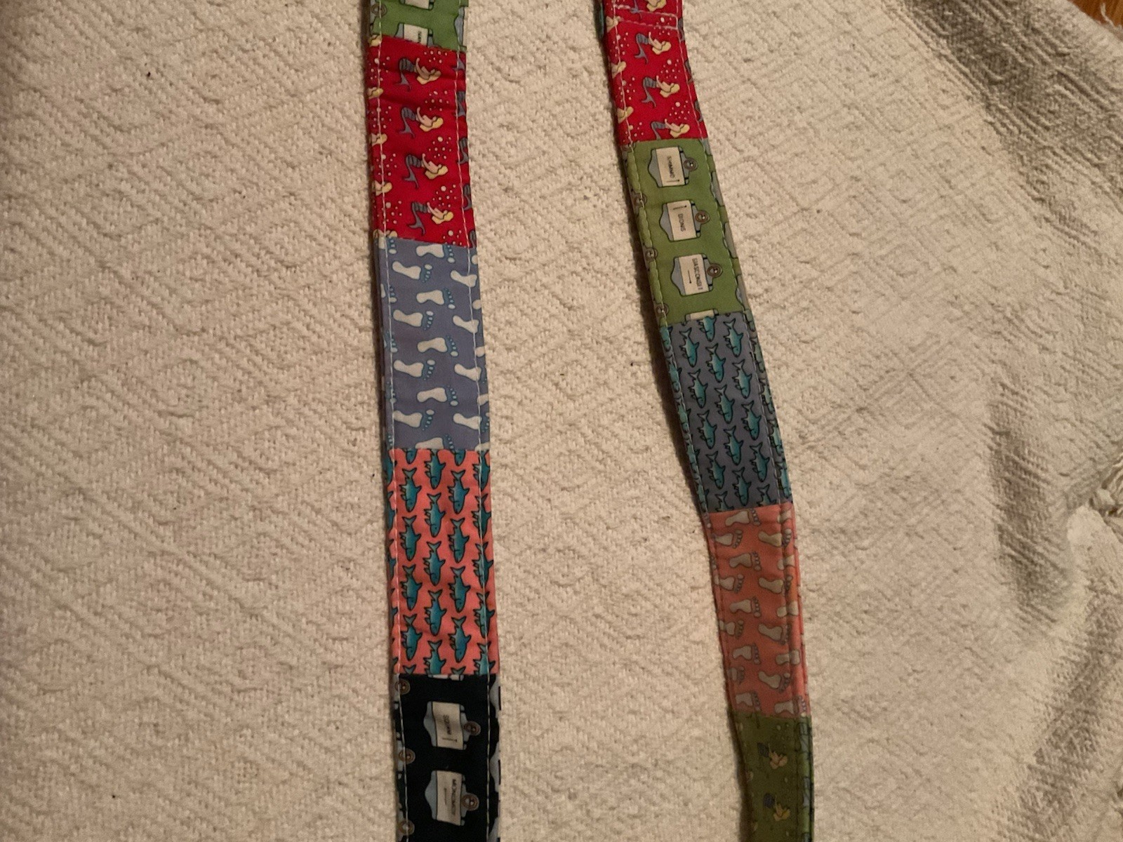 Vineyard Vines Patchwork Belt Silver Loops by She… - image 1