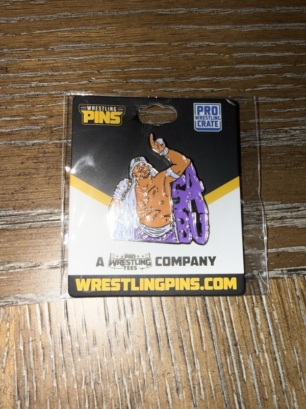 Pro Wrestling Crate Sabu Enamel Pin Crate Exclusive WWE AEW ECW