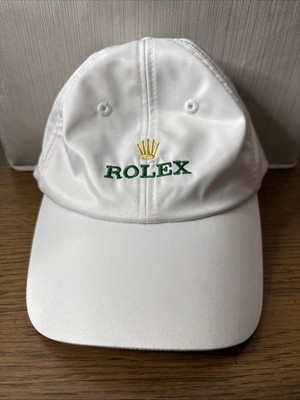 ROLEX AUTHENTIC WHITE BASEBALL STYLE HAT ADJUSTABLE  BRAND NEW