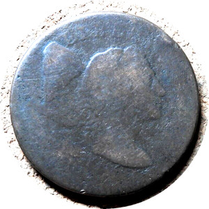elf Large Cent Liberty Cap on Pole  1795  Sheldon 76b