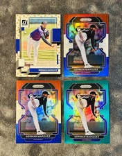 German Marquez 2022 Donruss Flame SSP /75 & Prizm Green Holo & Red White Blue