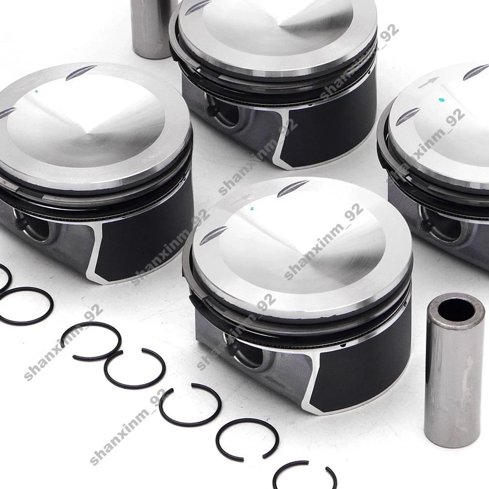 4x Pistones y anillos de gran tamaño +0,50 para asiento 2,0T Audi S3 TTS Quattro VW Golf R Foto 4 de 4