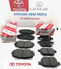 2011-2022 Toyota Prius Front & Rear Brake Pad Set GENUINE OEM PART
