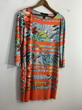 Womans Bcbg Maxazria Pullover Shift Dress Small Multicolor Scoop Neck