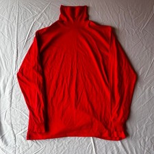 Vintage Lobo by Pendleton Red 80s Turtleneck Sweater Mens XL Made in USA Cotton